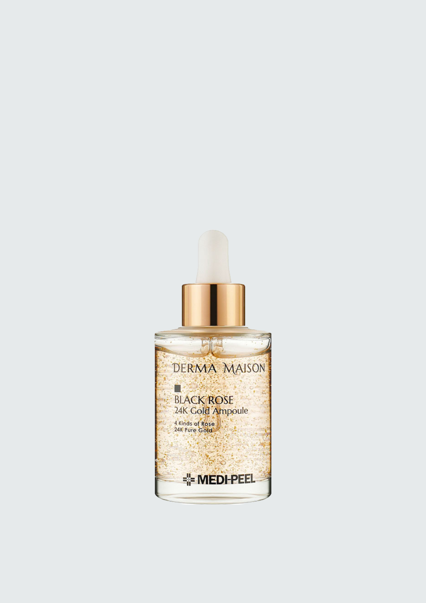 Розгладжуюча сироватка з трояндою та золотом Medi-Peel Derma Maison Black Rose 24K Gold Ampoule - 95 мл