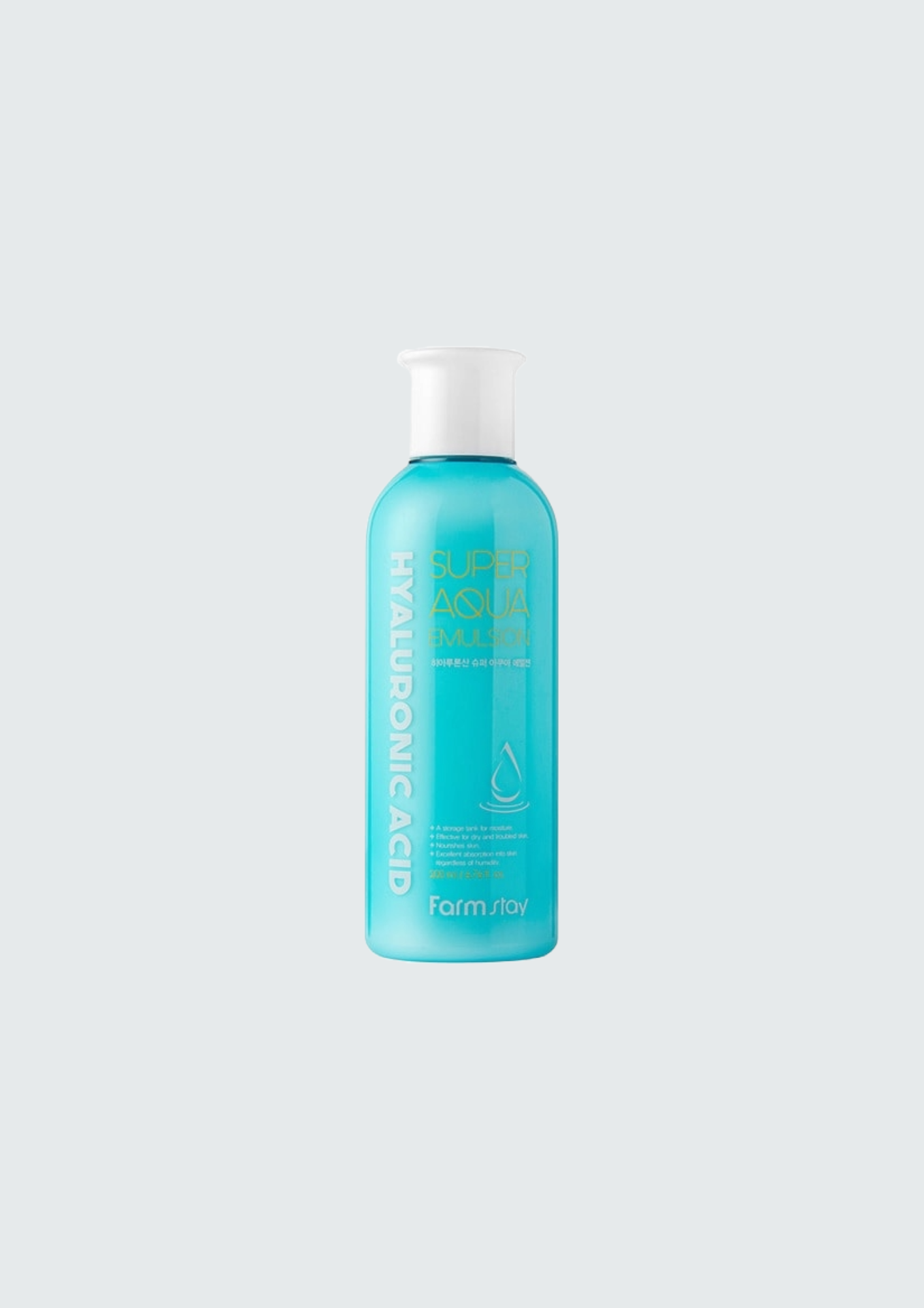Екстра зволожуюча емульсія для обличчя Farmstay Hyaluronic Acid Super Aqua Emulsion - 200 мл