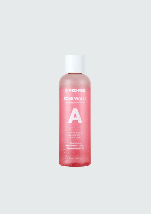 Тонер двофазний ампульний з екстрактом троянди Medi-Peel Rose Water Bio Ampoule Toner - 500 мл