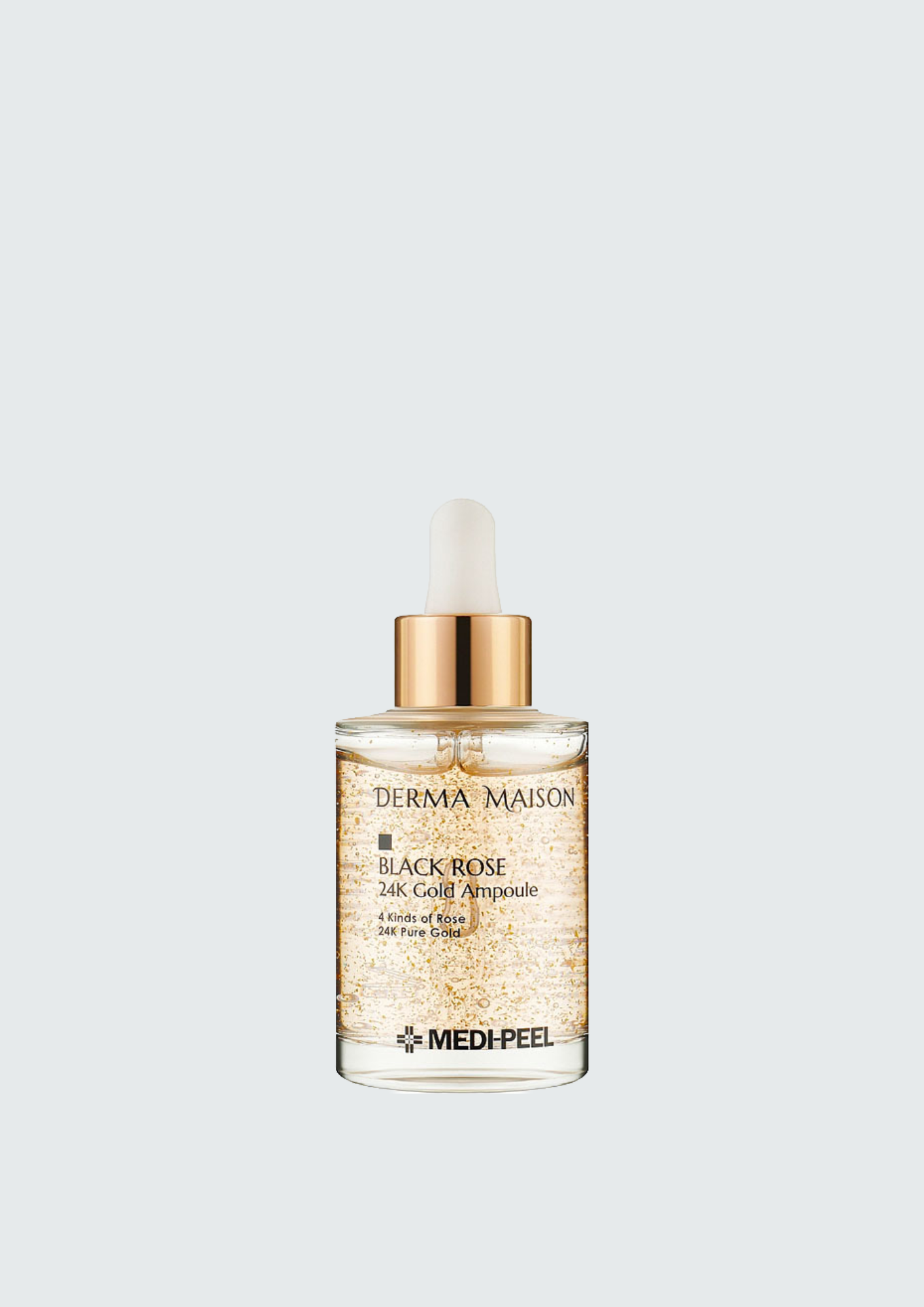 Розгладжуюча сироватка з трояндою та золотом Medi-Peel Derma Maison Black Rose 24K Gold Ampoule - 95 мл