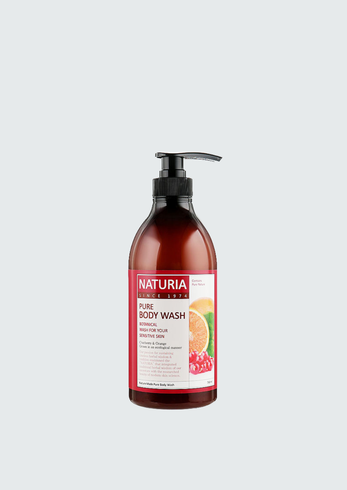 Гель для душу «журавлина та апельсин» Naturia Pure Body Wash Cranberry & Orange -750 мл