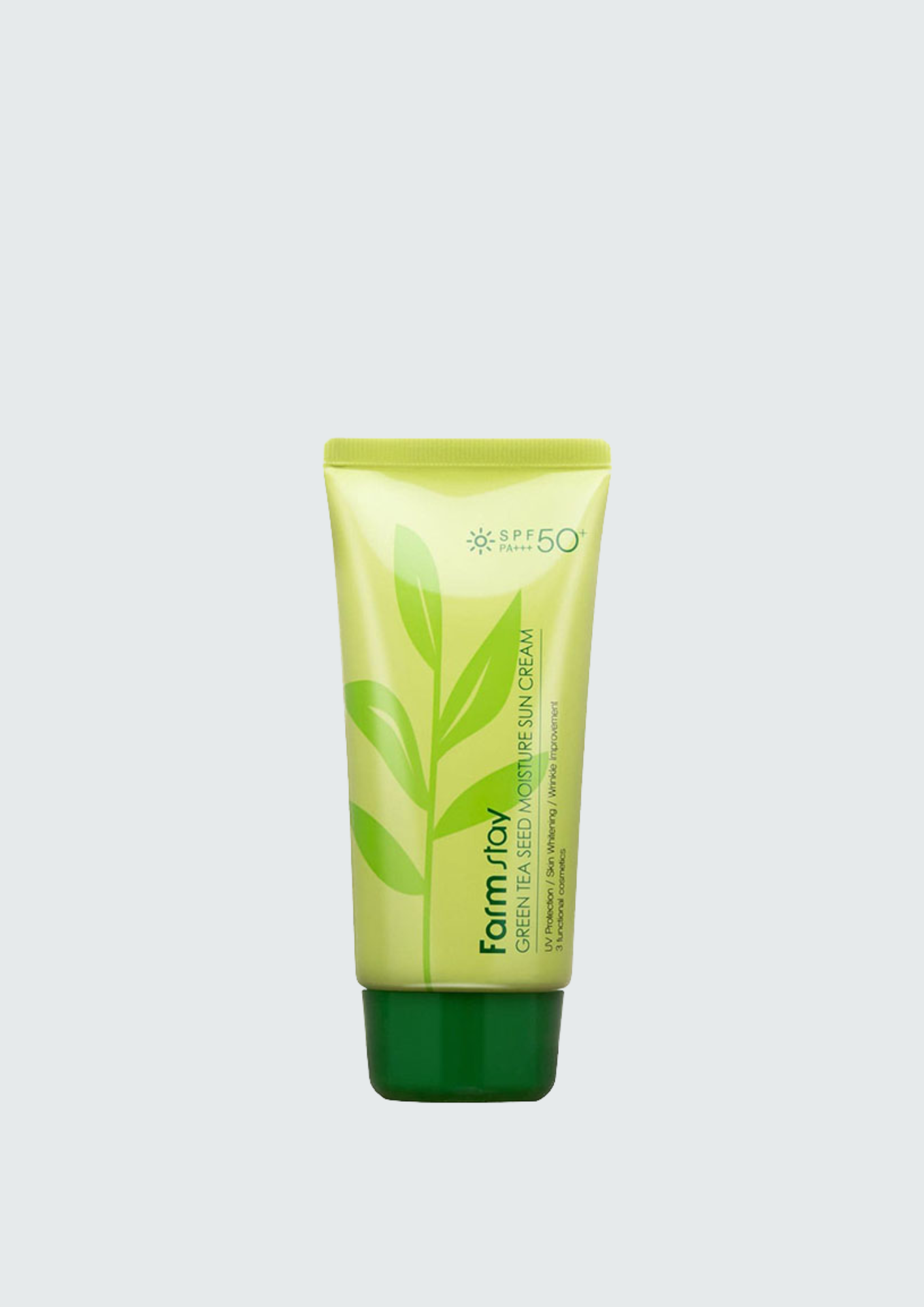 Сонцезахисний крем для обличчя з екстрактом зеленого чаю FarmStay Green Tea Seed Moisture Sun Cream SPF50 + PA +++  - 70 мл