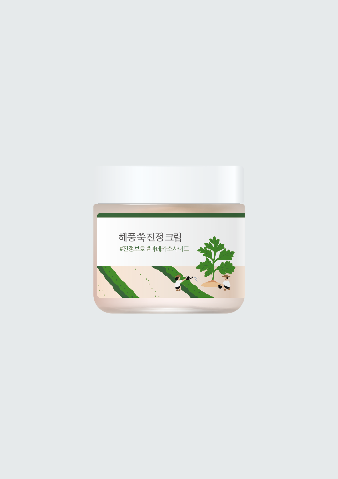 Заспокійливий крем з морським полином ROUND LAB Mugwort Calming Cream - 80 мл