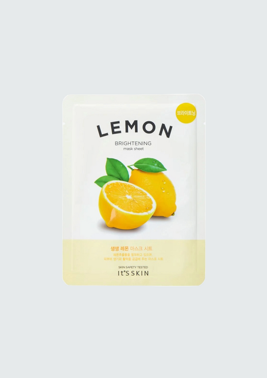 Тканинна тонізуюча маска для обличчя з лимоном It's Skin The Fresh Mask Sheet Lemon