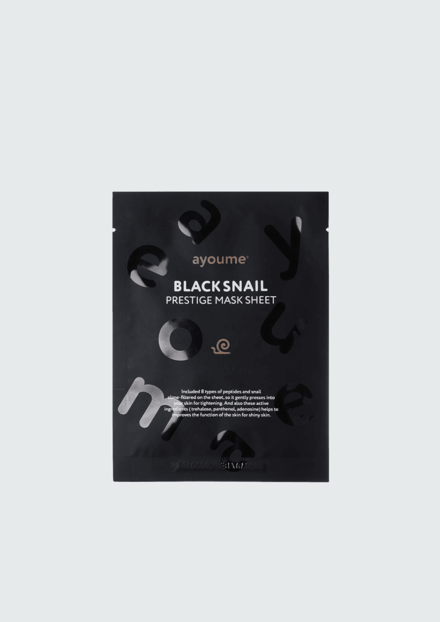 Маска з муцином равлики та 8 пептидами Ayoume Black Snail Prestige Mask Sheet - 20 мл