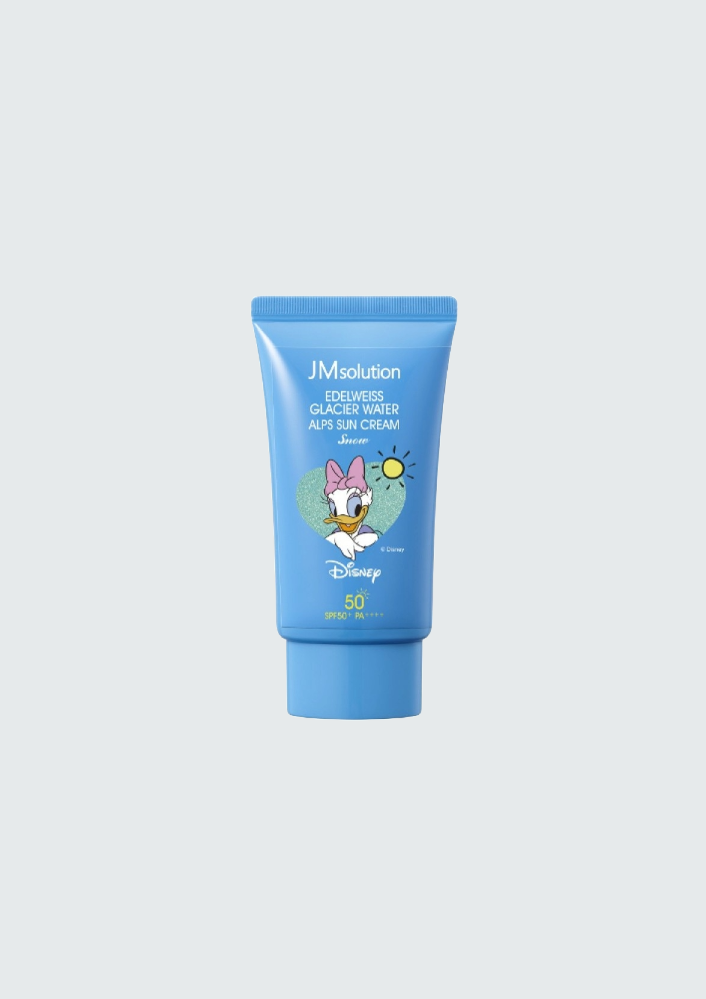 Охолоджуючий сонцезахисний крем JMsolution Edelweiss Glacier Water Alps Suncream Snow x Disney Daisy Duck - 50 мл