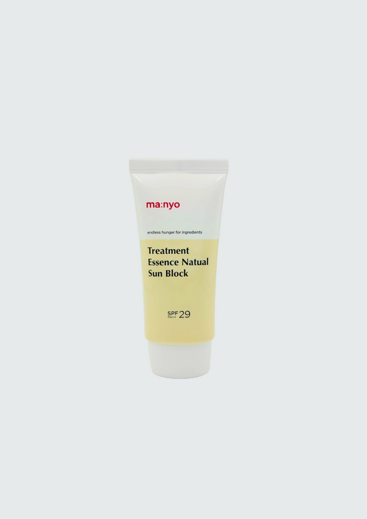 Сонцезахисний крем з рослинними компонентами Manyo Treatment Essence Natural Sun Block SPF 29 PA++ - 50 мл