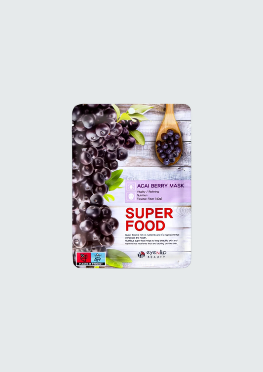 Тканинна маска для обличчя з ягодами асаї Eyenlip Super Food Mask Acai Berry Mask