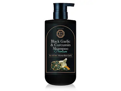 Восстанавливающий шампунь для волос с черным чесноком Daeng Gi Meo Ri Black Garlic & Curcumin Shampoo, 500мл