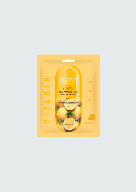 Вітамінна тканинна маска для обличчя Jigott Real Ampoule Mask Vitamin