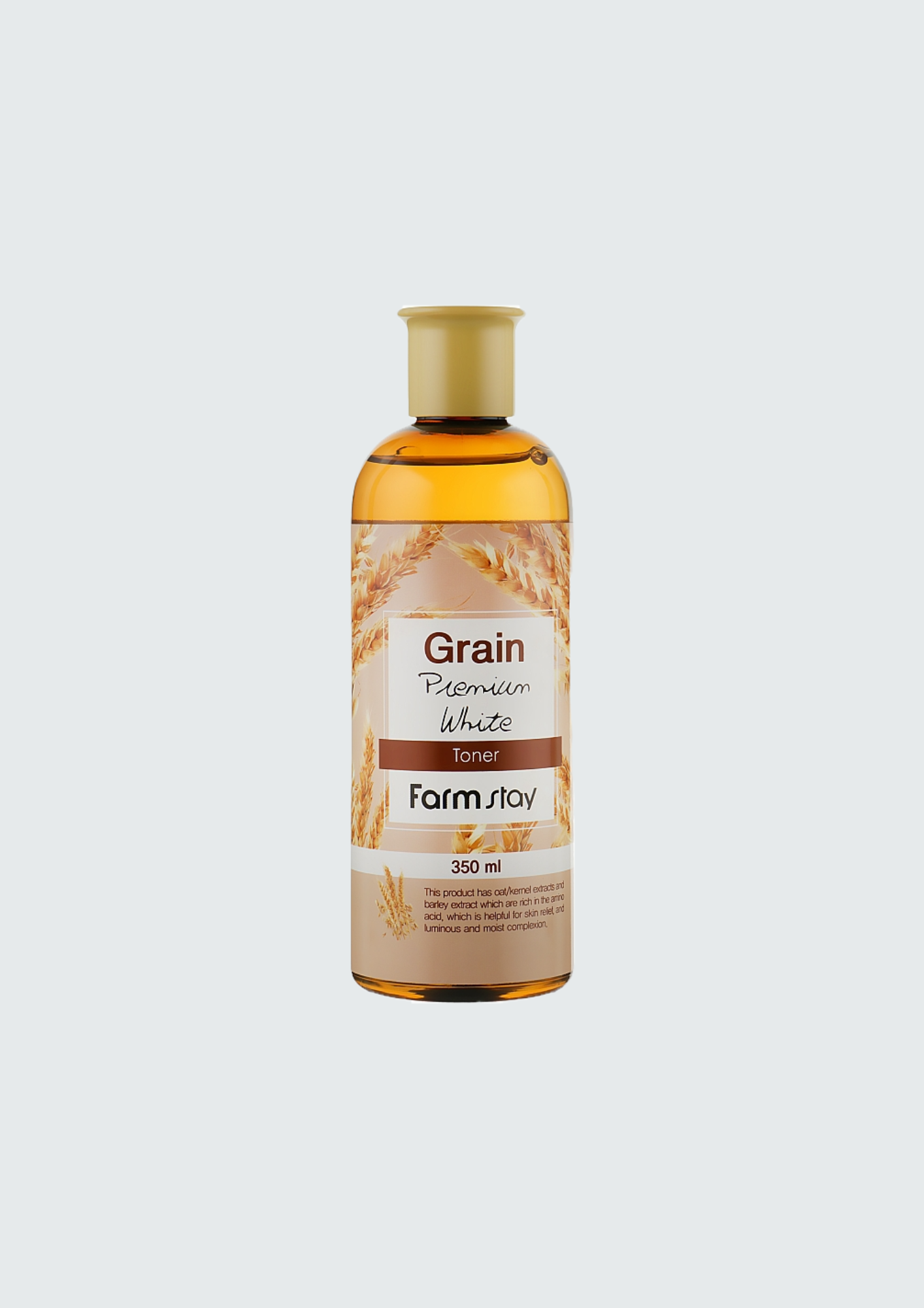 Тонер для обличчя з екстрактом паростків пшениці FarmStay Grain Premium White Toner - 350 мл