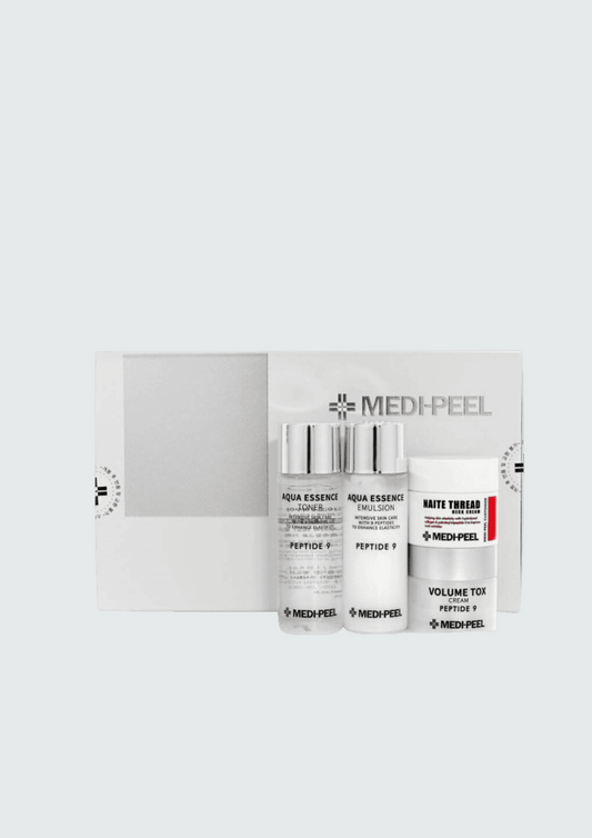 Омолоджуючий набір мініатюр з пептидами Medi Peel Peptide Skincare Trial Kit (toner/30ml + emulsion/30ml + cr/10g + cr/10g)