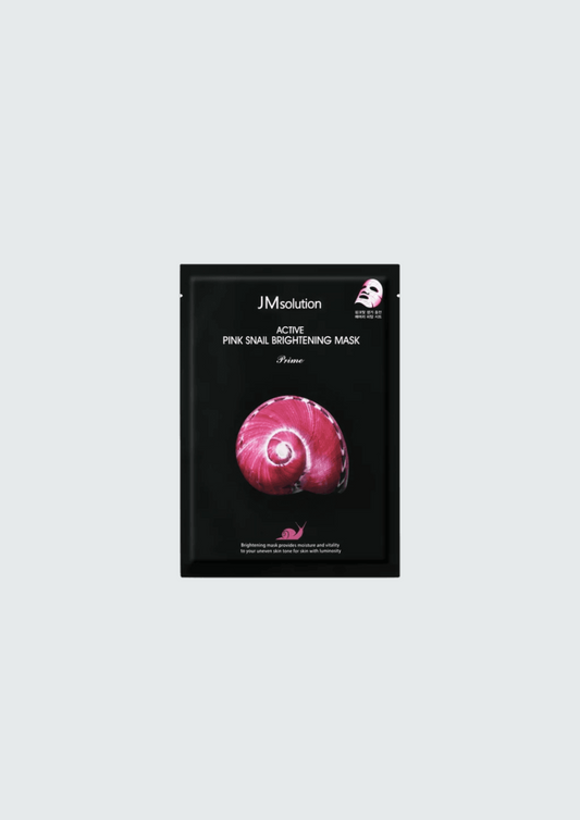 Тканинна маска з муцином равлики JM Solution Active Pink Snail Brightening Mask - 30 мл