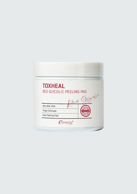 Очищаючі пілінг-диски з кислотами Esthetic House Toxheal Red Glycolic Peeling Pad - 100 шт