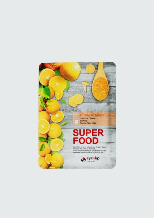 Тканинна маска для сяяння шкіри Eyenlip Superfood Orange Mask - 23 мл