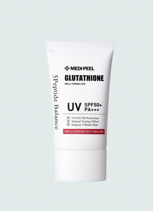 Відбілювальний сонцезахисний крем для обличчя Medi-Peel Bio-Intense Glutathione Mela Toning Sun Cream SPF50+ PA+++ - 50 мл