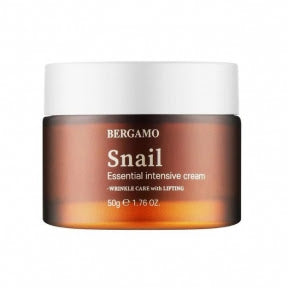 Крем для обличчя з муцином равлика Bergamo Snail Essential Intensive Cream - 50 мл